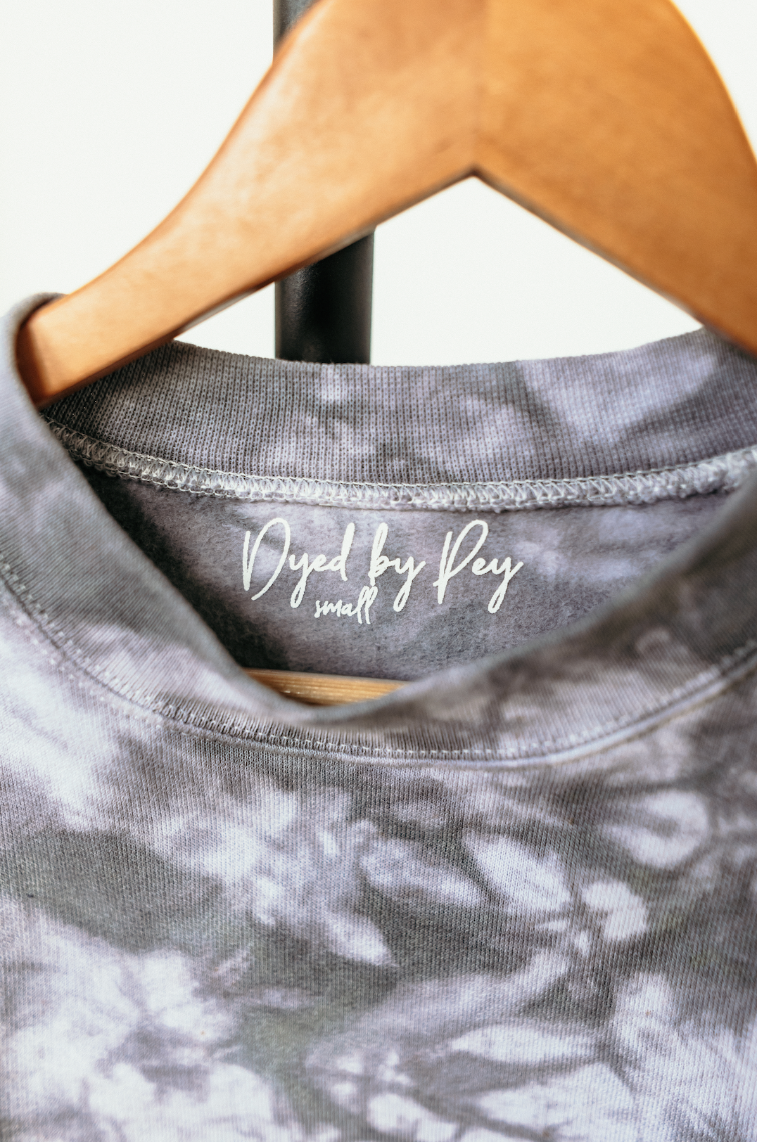 moody grey ice-dyed sweatshirt