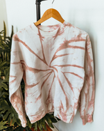 Load image into Gallery viewer, camel swirl-dyed sweatshirt
