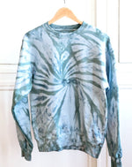 Load image into Gallery viewer, forest green swirl-dyed sweatshirt
