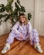 Load image into Gallery viewer, lilac ice-dyed sweatpants
