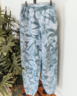 Load image into Gallery viewer, forest green ice-dyed sweatpants
