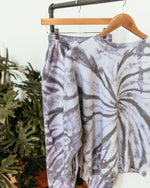 Load image into Gallery viewer, moody grey swirl-dyed sweatpants
