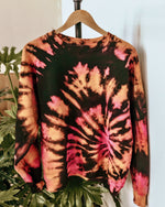 Load image into Gallery viewer, pink &amp; orange reverse-dyed sweatshirt
