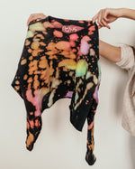 Load image into Gallery viewer, dark rainbow reverse-dyed cropped sweatshirt
