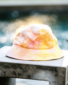 pink lemonade ice-dyed bucket hat