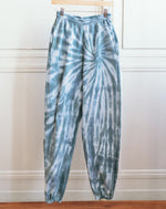 Load image into Gallery viewer, forest green swirl-dyed sweatpants
