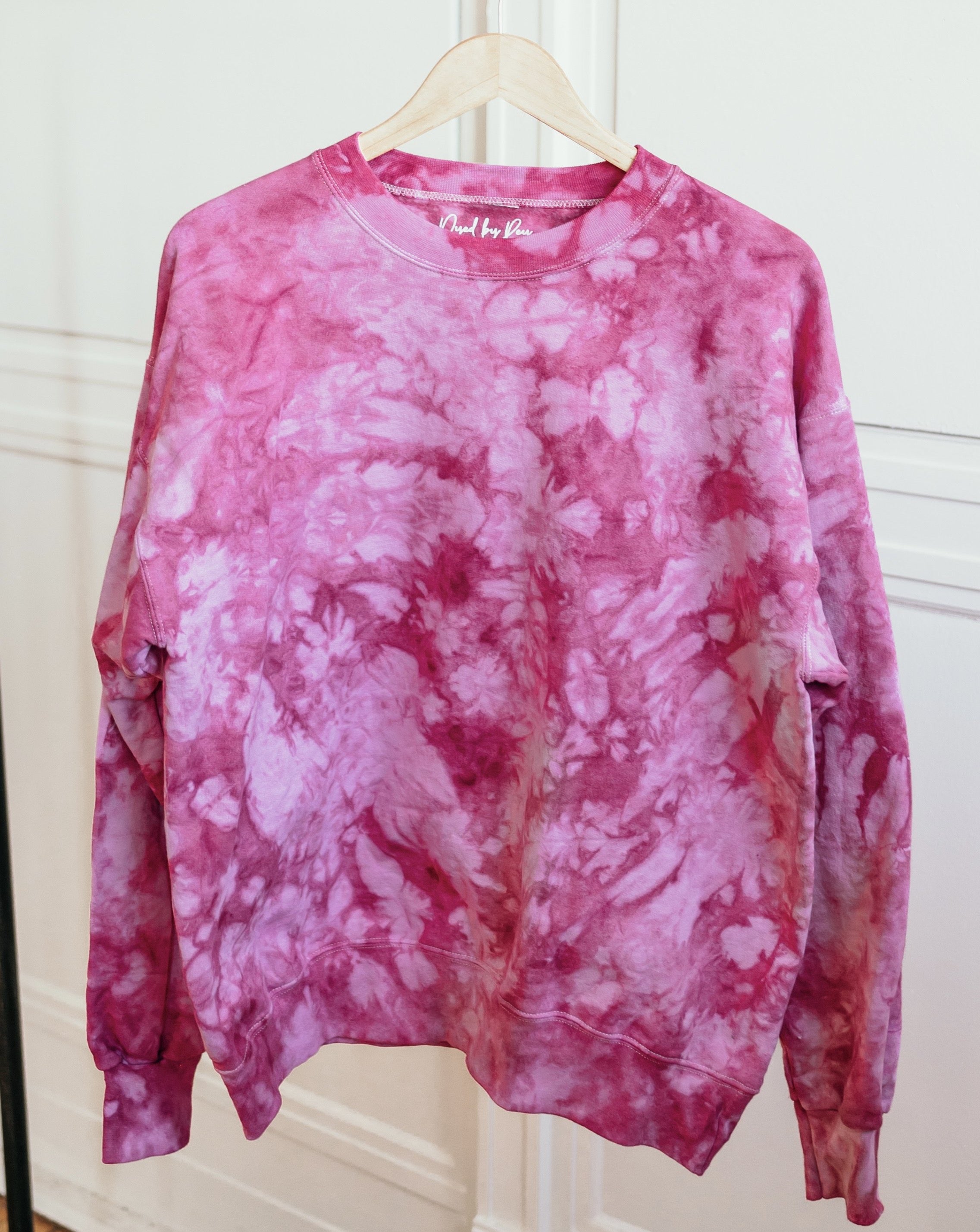 mulberry ice-dyed sweatshirt